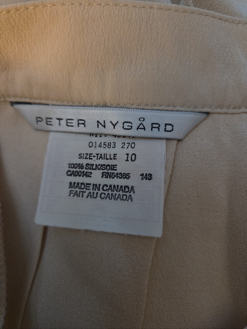 Vintage Peter Nygård NWTs 100% Silk Pleated Midi Skirt - Picture 4 of 4